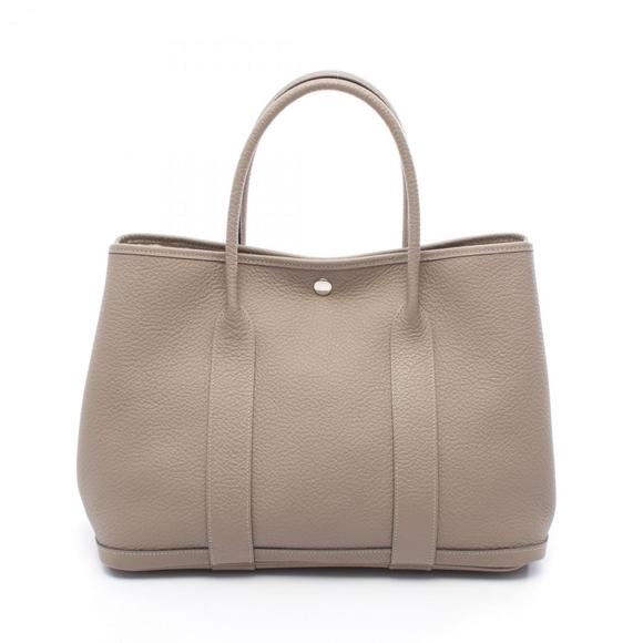 Hermes Hermès Garden Party PM Tote Bag, Leather, Country Style, Women's, Beige - Picture 1 of 7